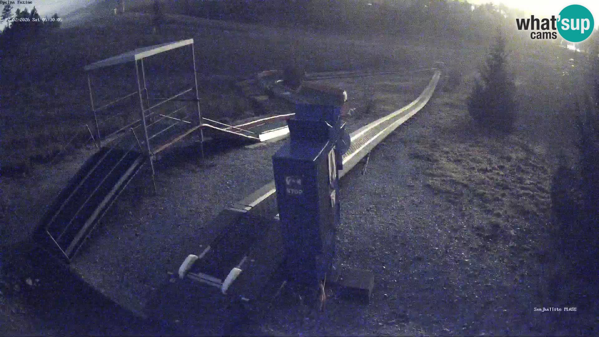 Live webcam Pista da slittino Fužine – Croazia