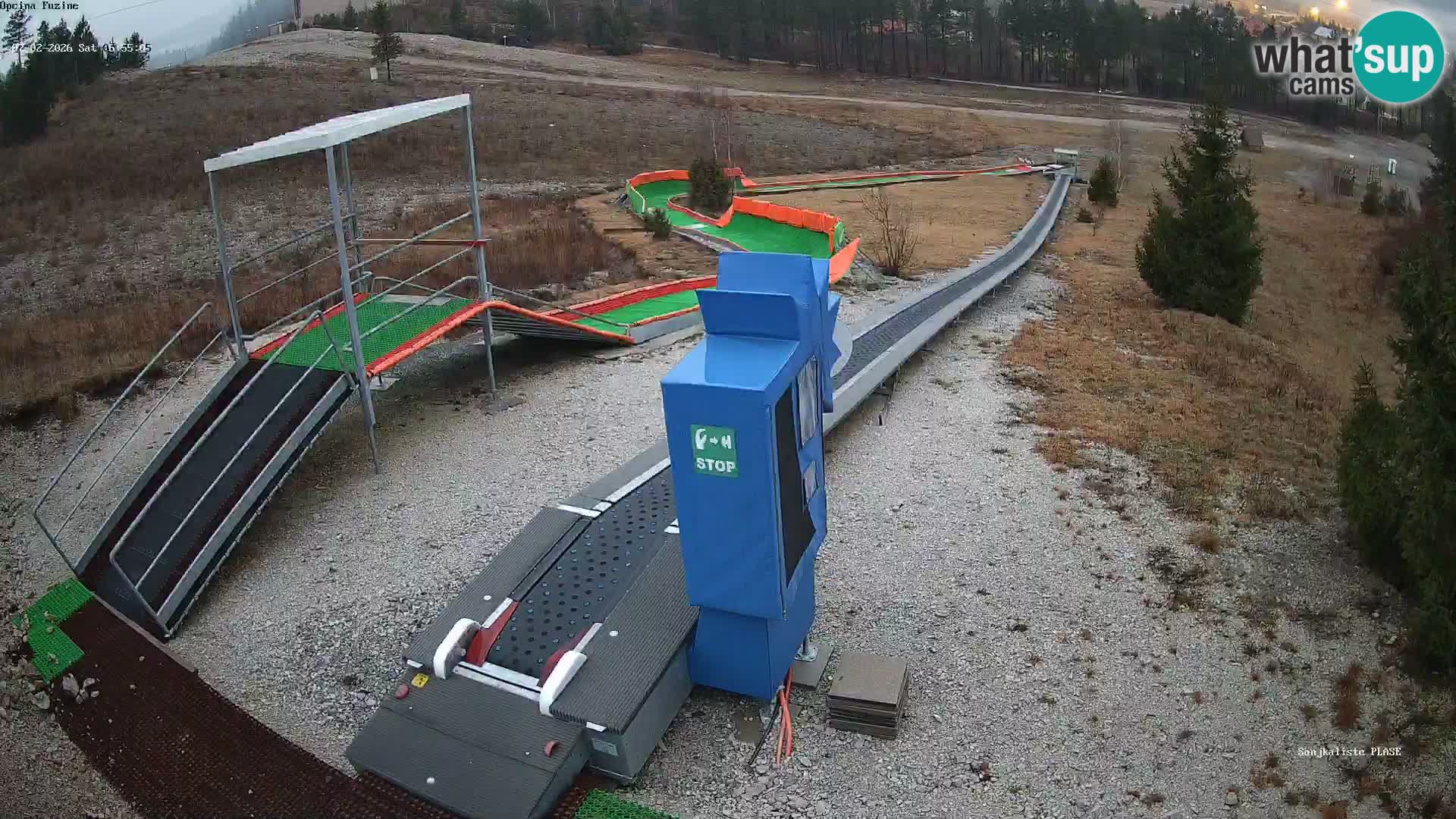Live webcam Fužine toboggan run – Croatia