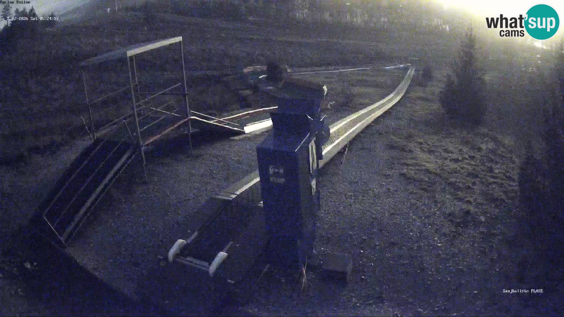 Webcam en direct Piste de luge de Fužine – Croatie