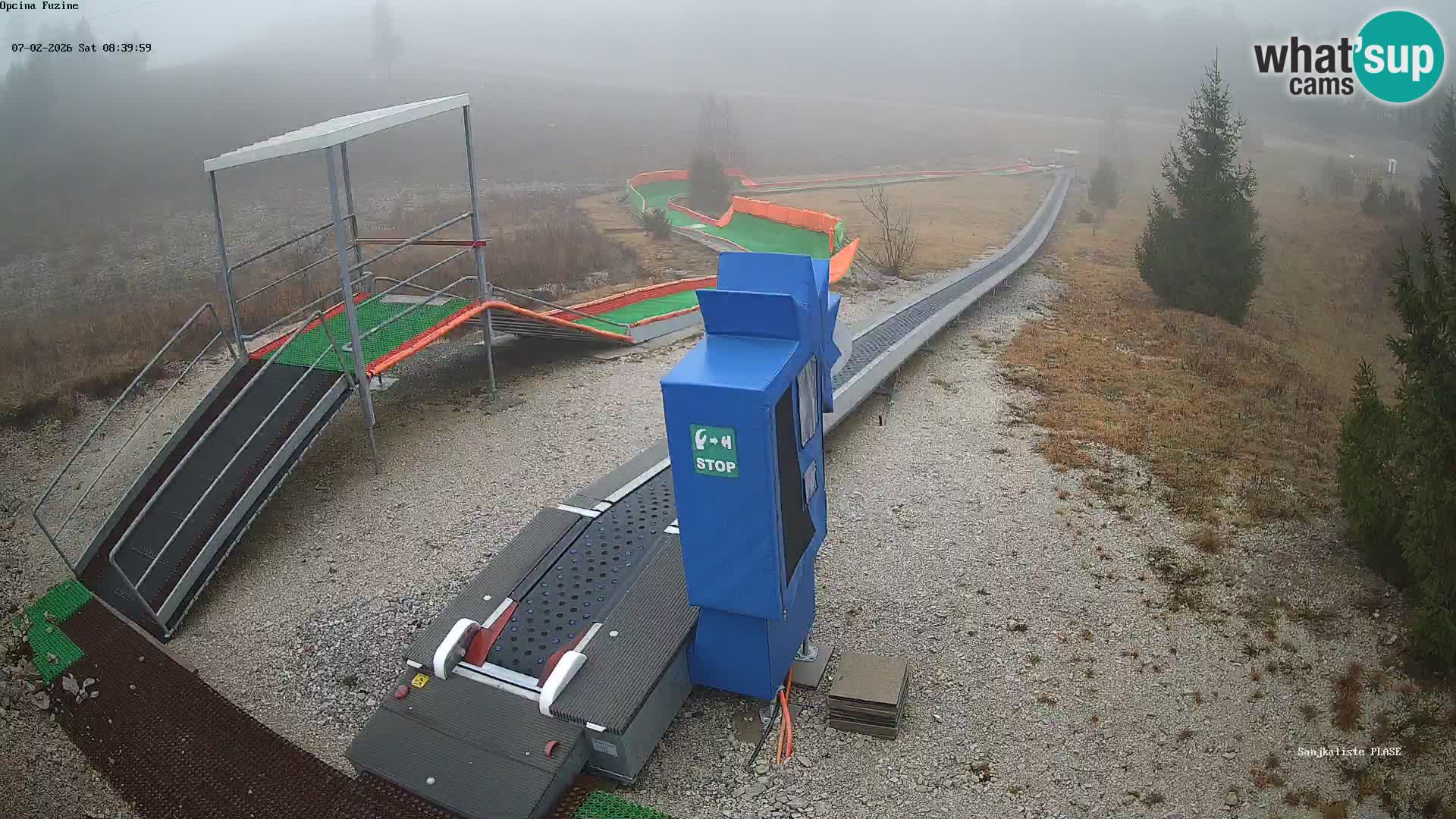 Webcam en vivo Pista de trineo Fužine – Croacia