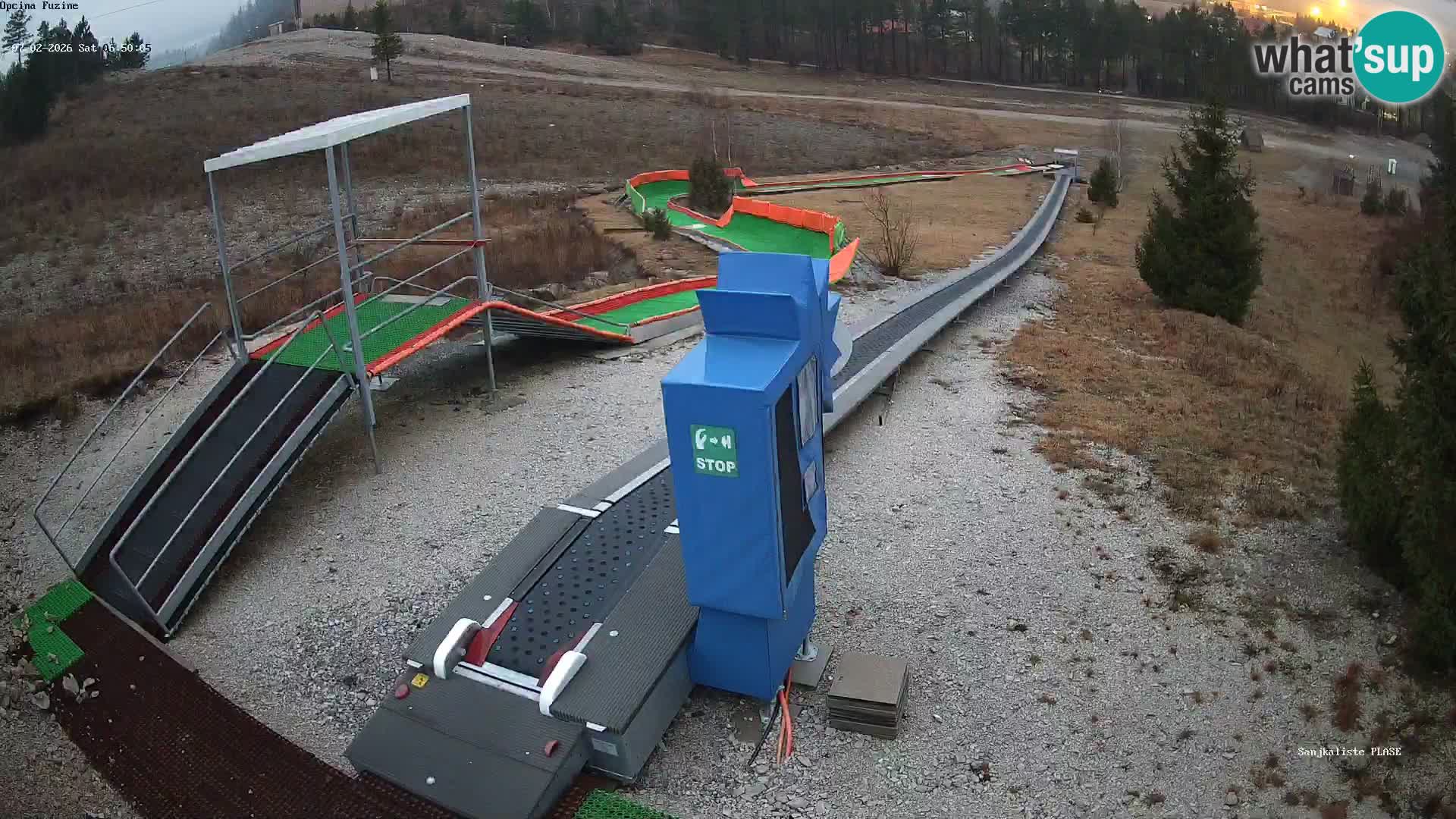 Webcam en direct Piste de luge de Fužine – Croatie