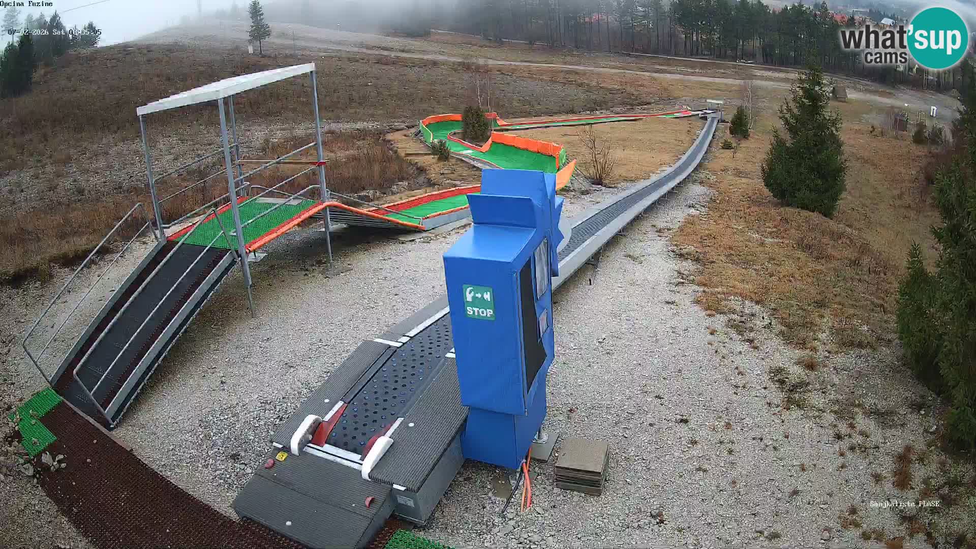 Webcam en direct Piste de luge de Fužine – Croatie