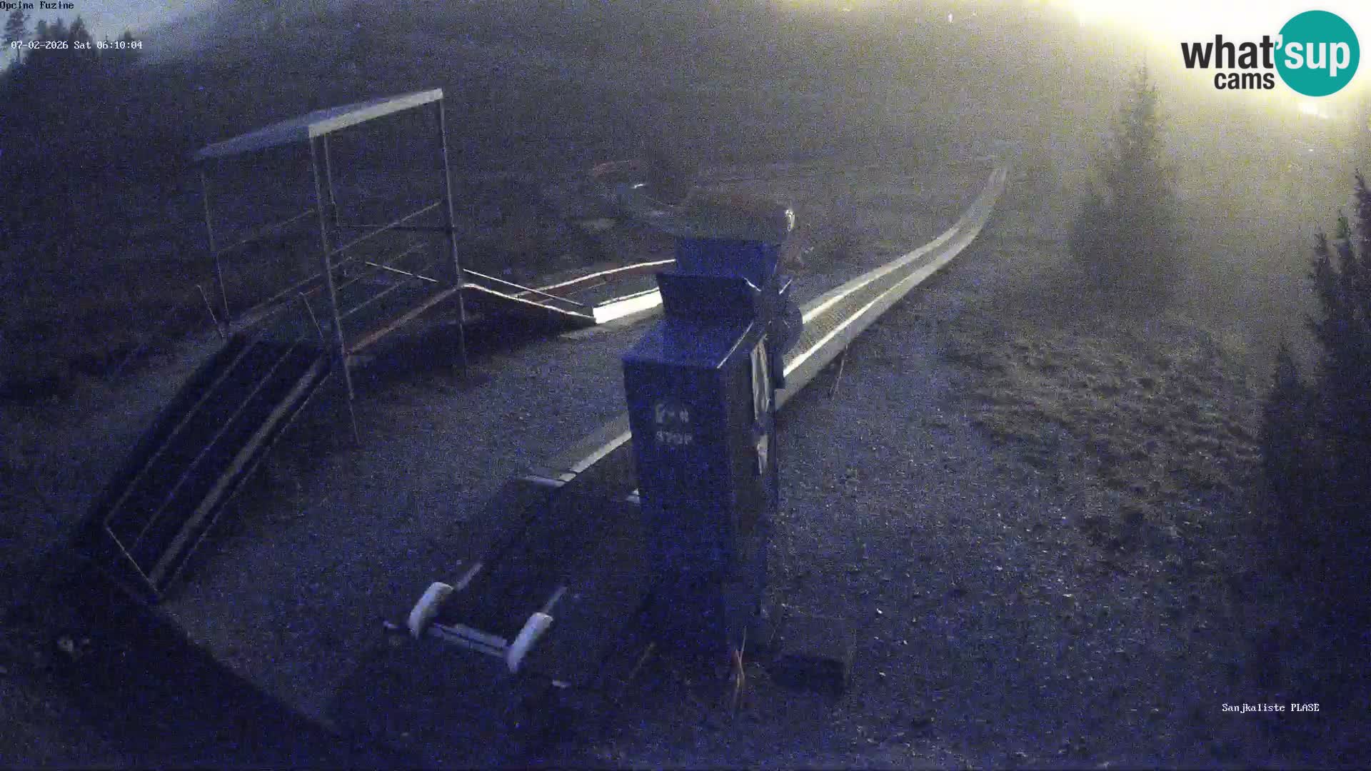 Live webcam Fužine toboggan run – Croatia