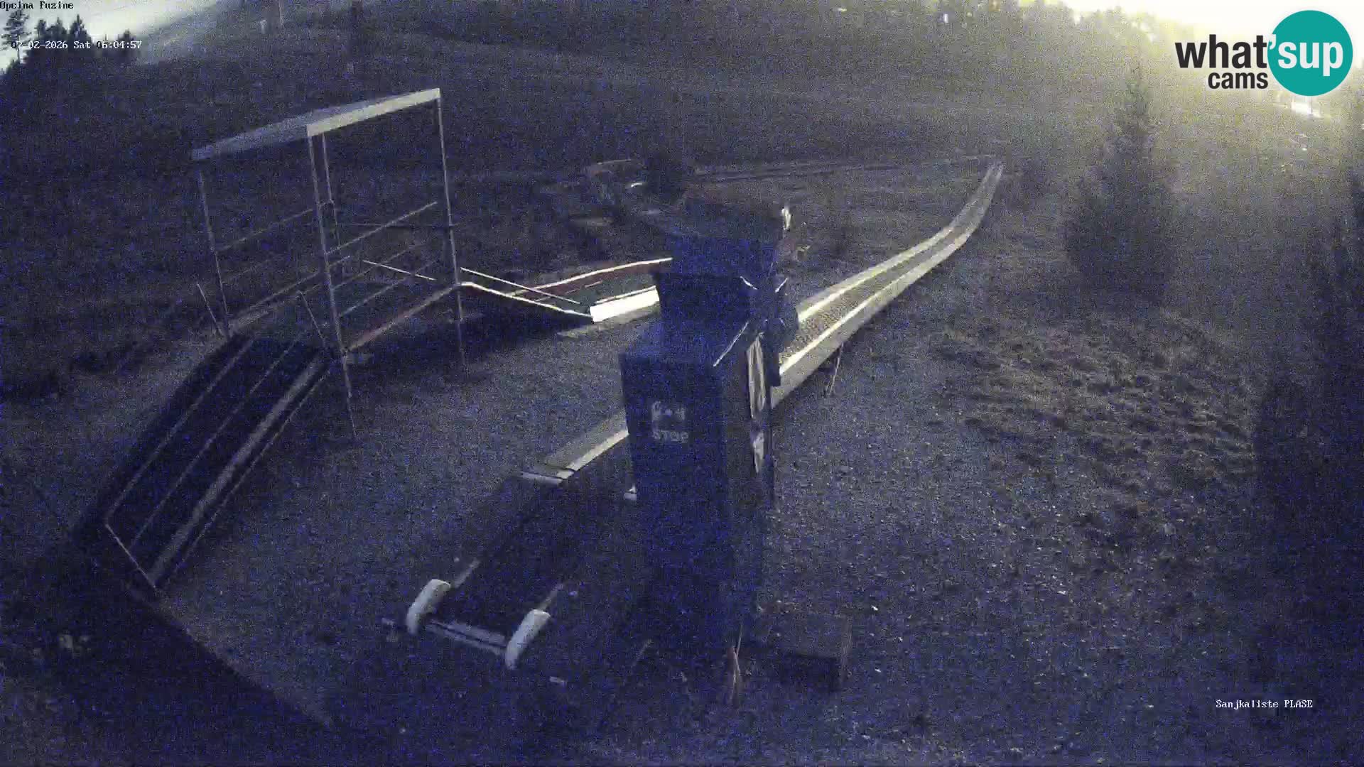 Live webcam Pista da slittino Fužine – Croazia