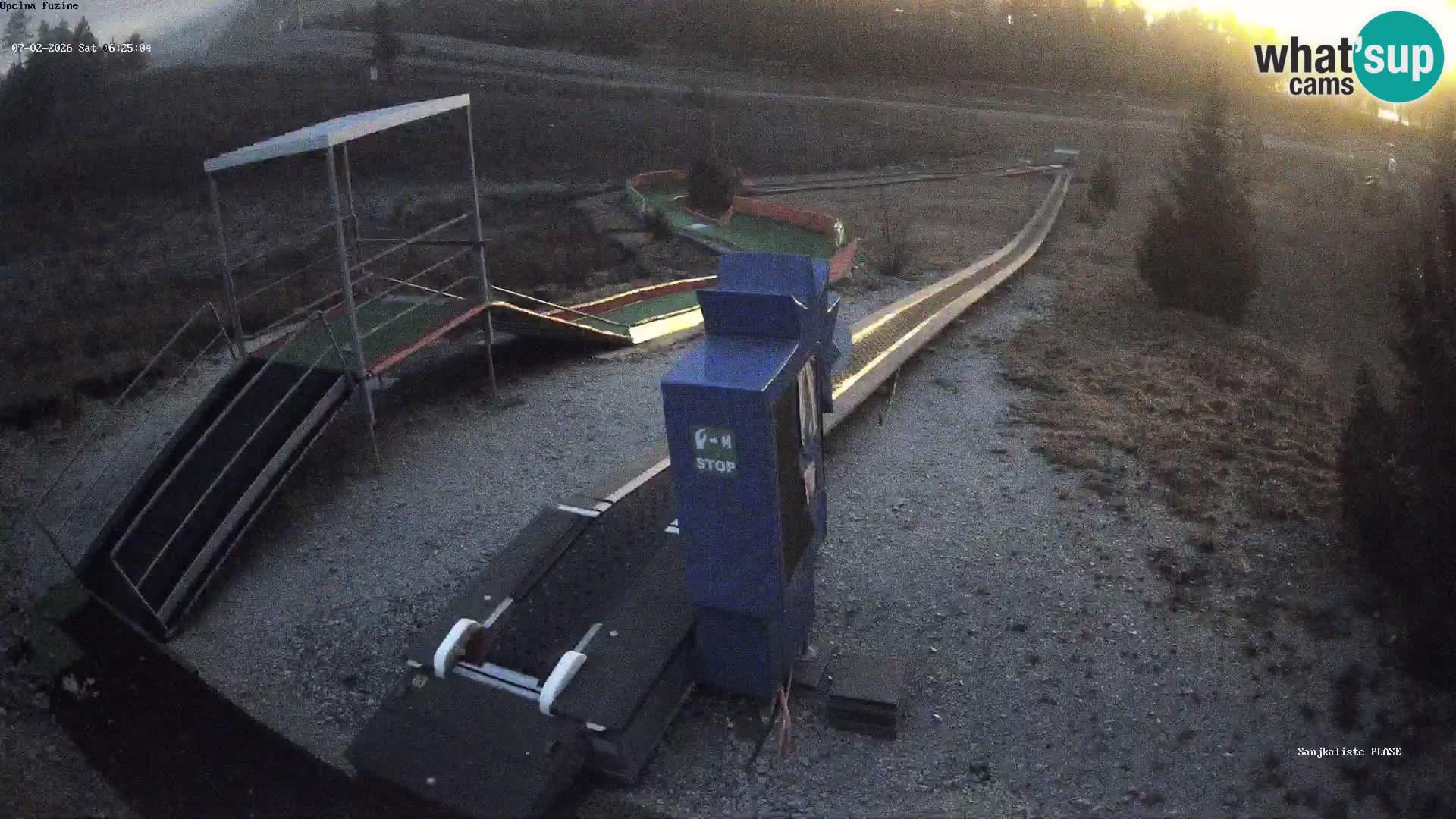 Live webcam Pista da slittino Fužine – Croazia