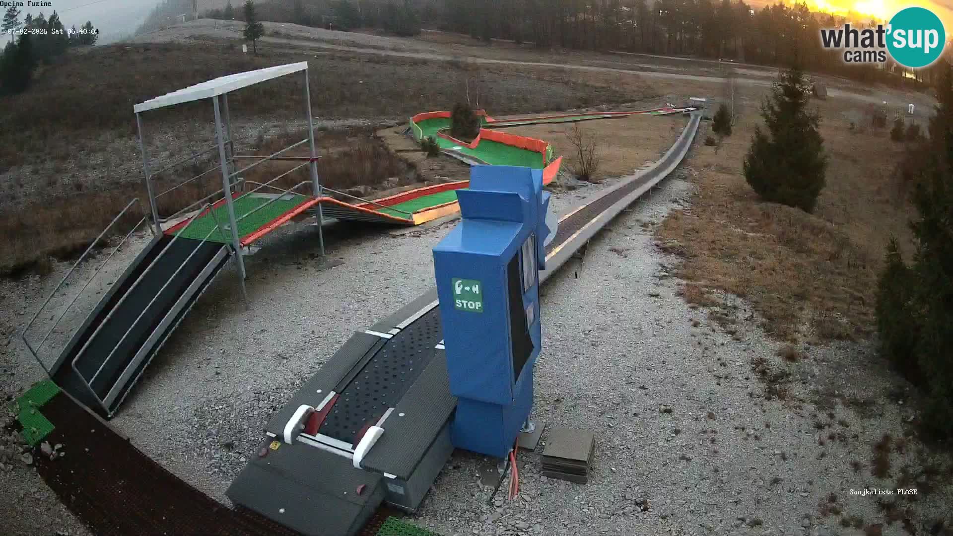 Webcam en direct Piste de luge de Fužine – Croatie