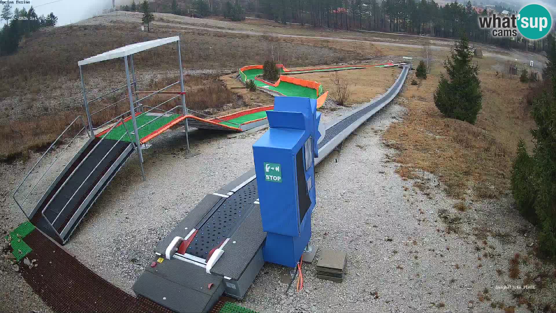 Live webcam Fužine toboggan run – Croatia
