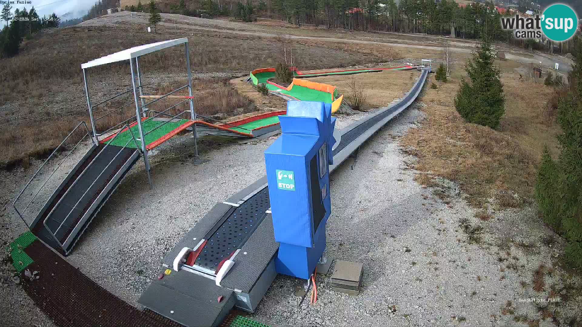 Live webcam Pista da slittino Fužine – Croazia