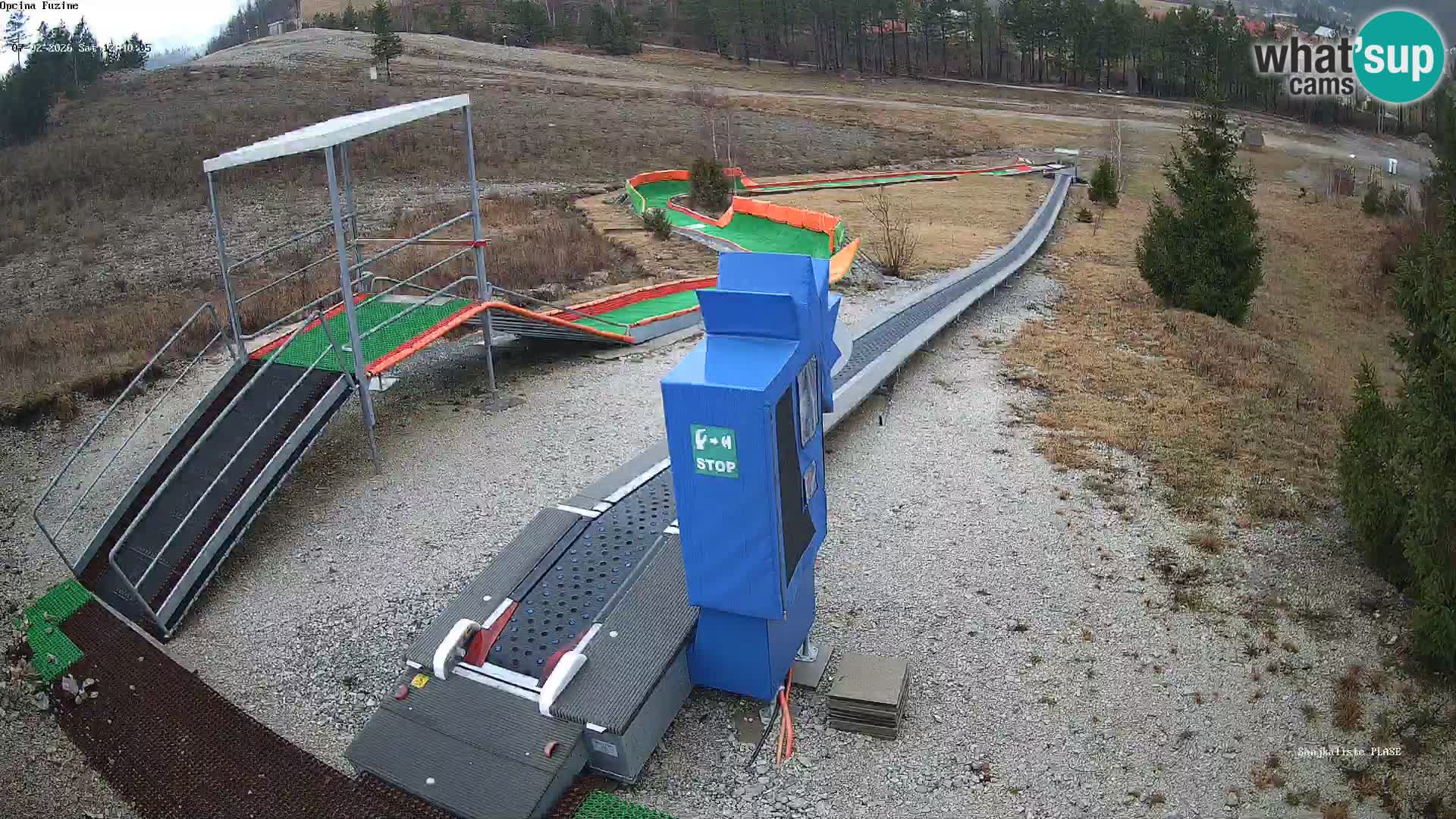 Webcam en direct Piste de luge de Fužine – Croatie