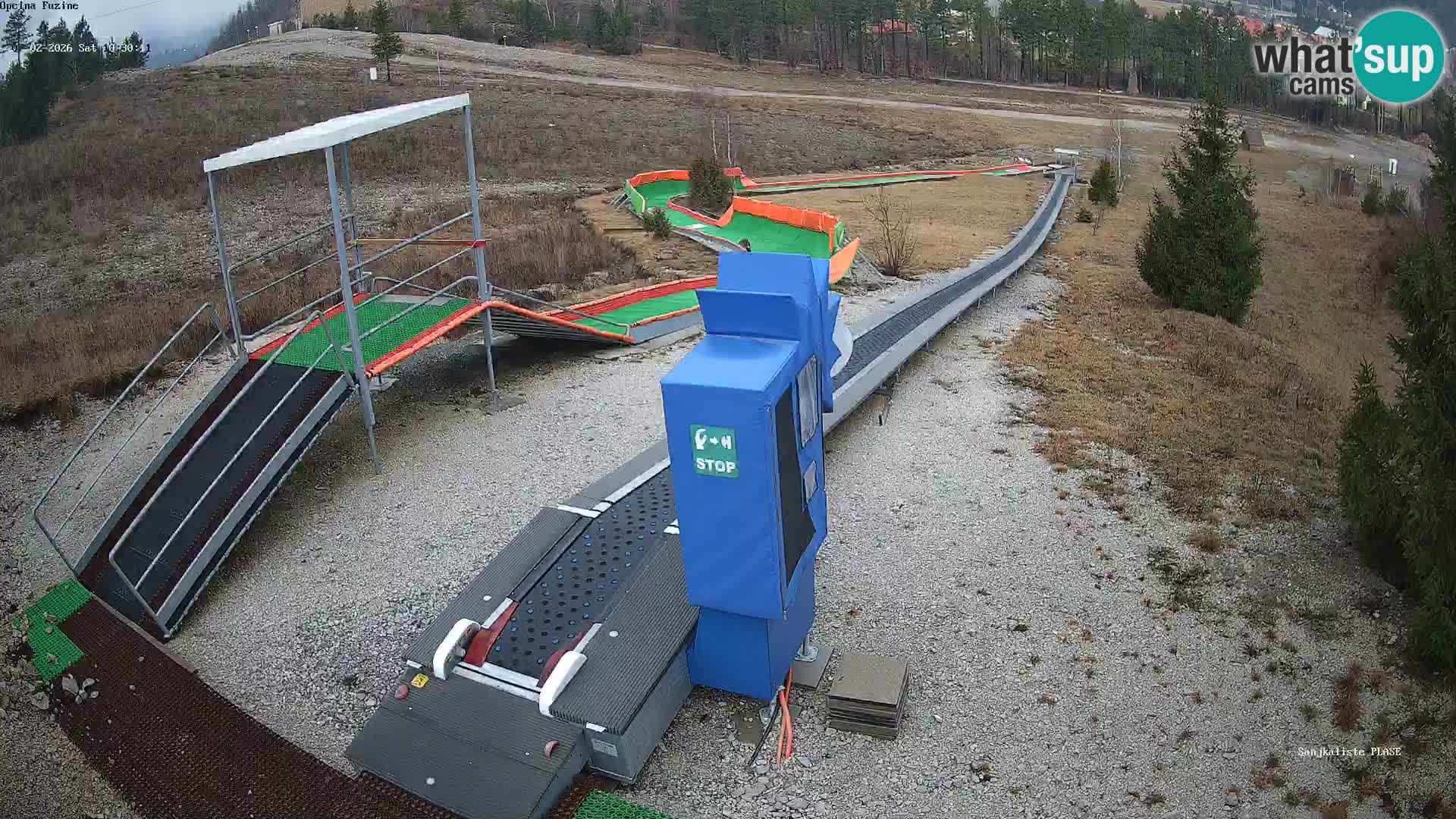 Webcam en direct Piste de luge de Fužine – Croatie