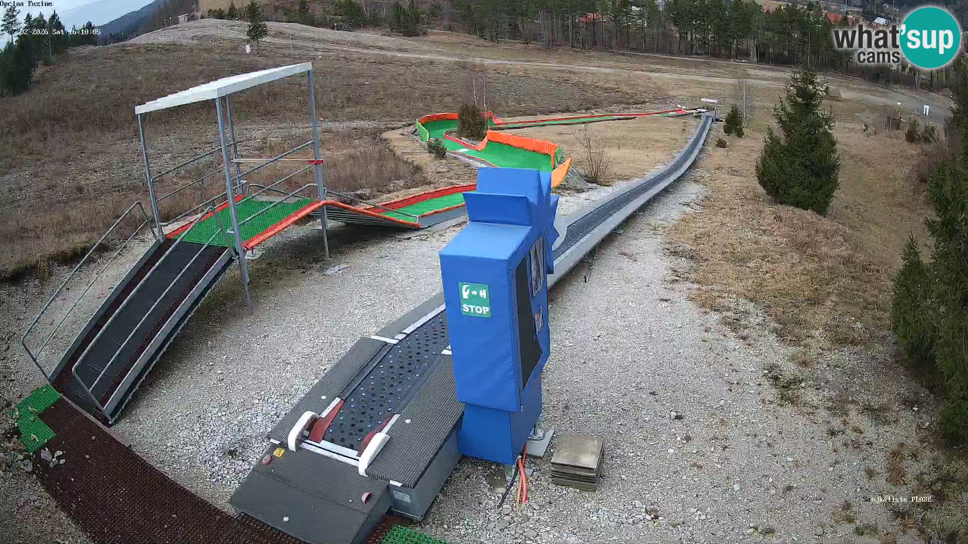 Live webcam Fužine toboggan run – Croatia