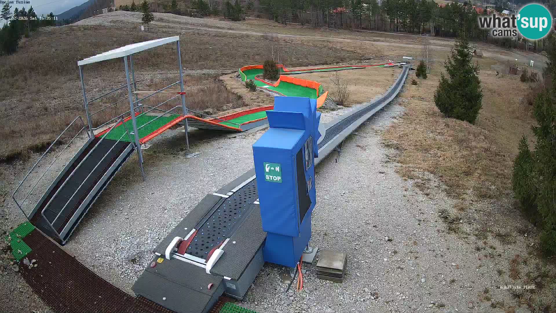 Live webcam Pista da slittino Fužine – Croazia