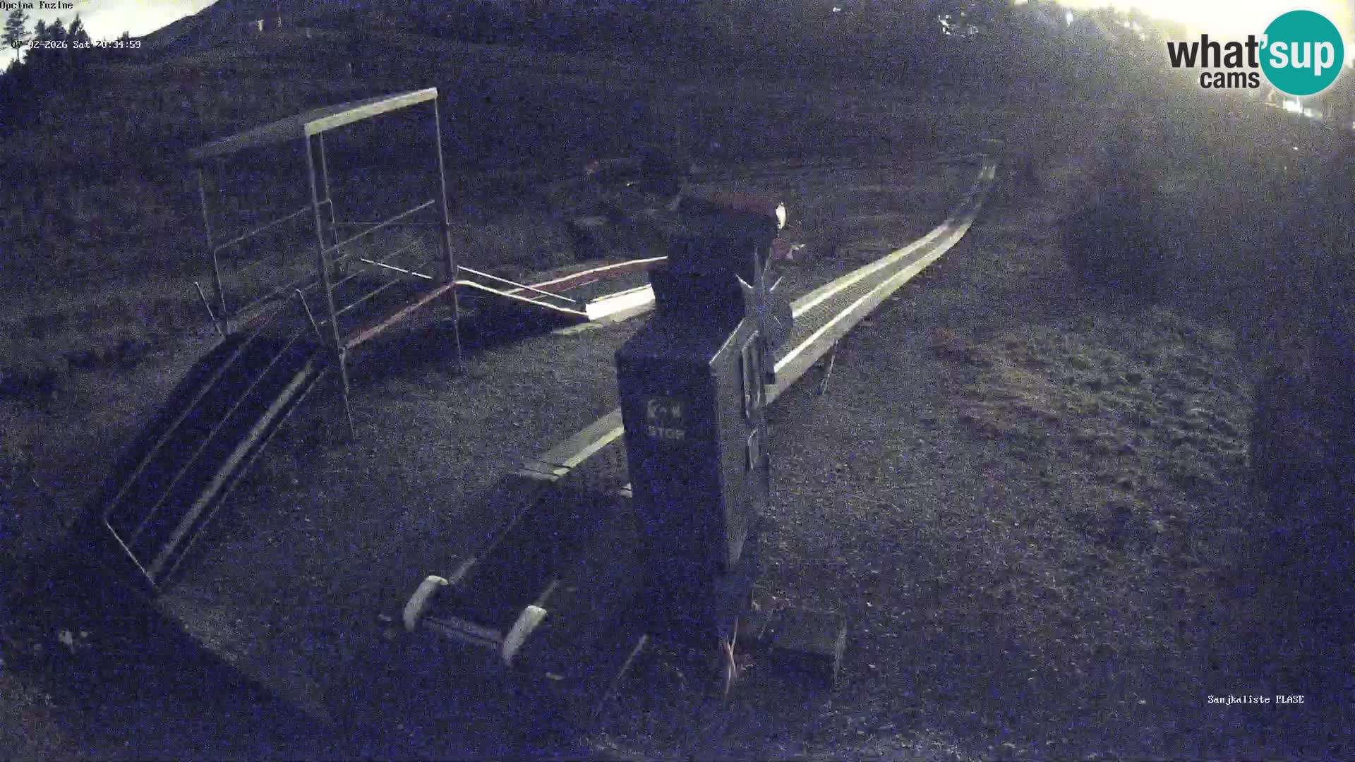 Live webcam Pista da slittino Fužine – Croazia