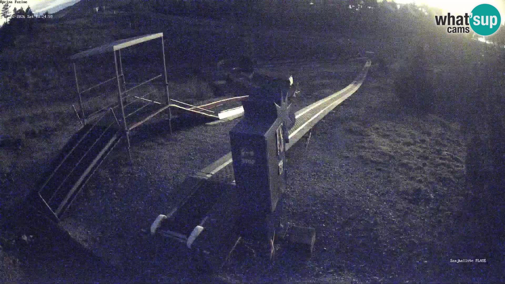 Live webcam Pista da slittino Fužine – Croazia