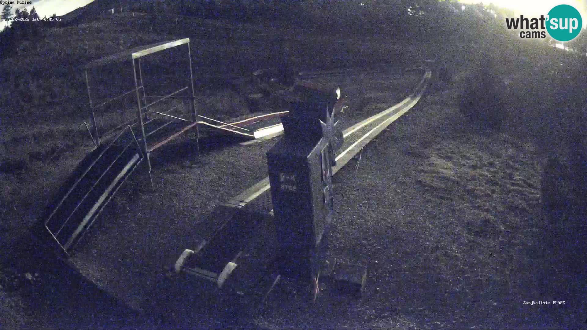 Live webcam Fužine toboggan run – Croatia