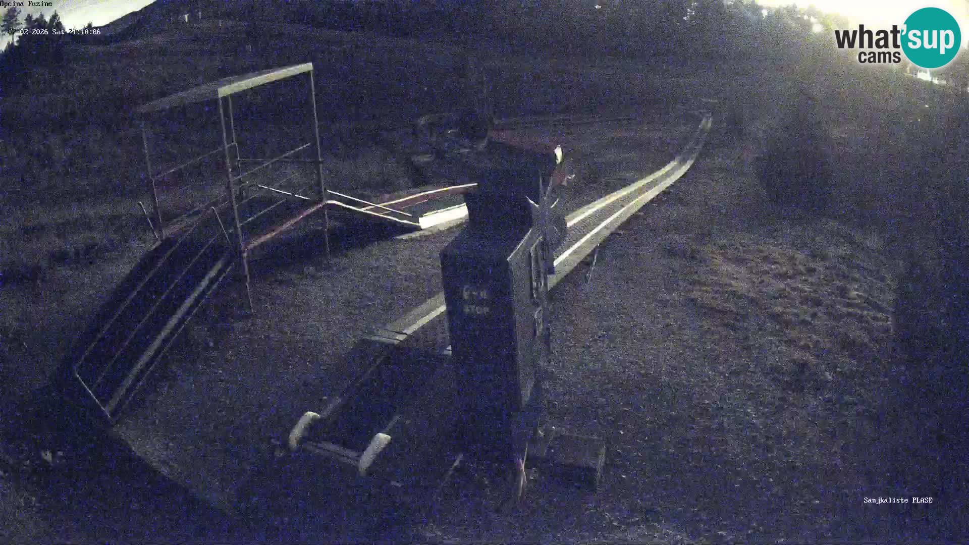 Webcam en direct Piste de luge de Fužine – Croatie