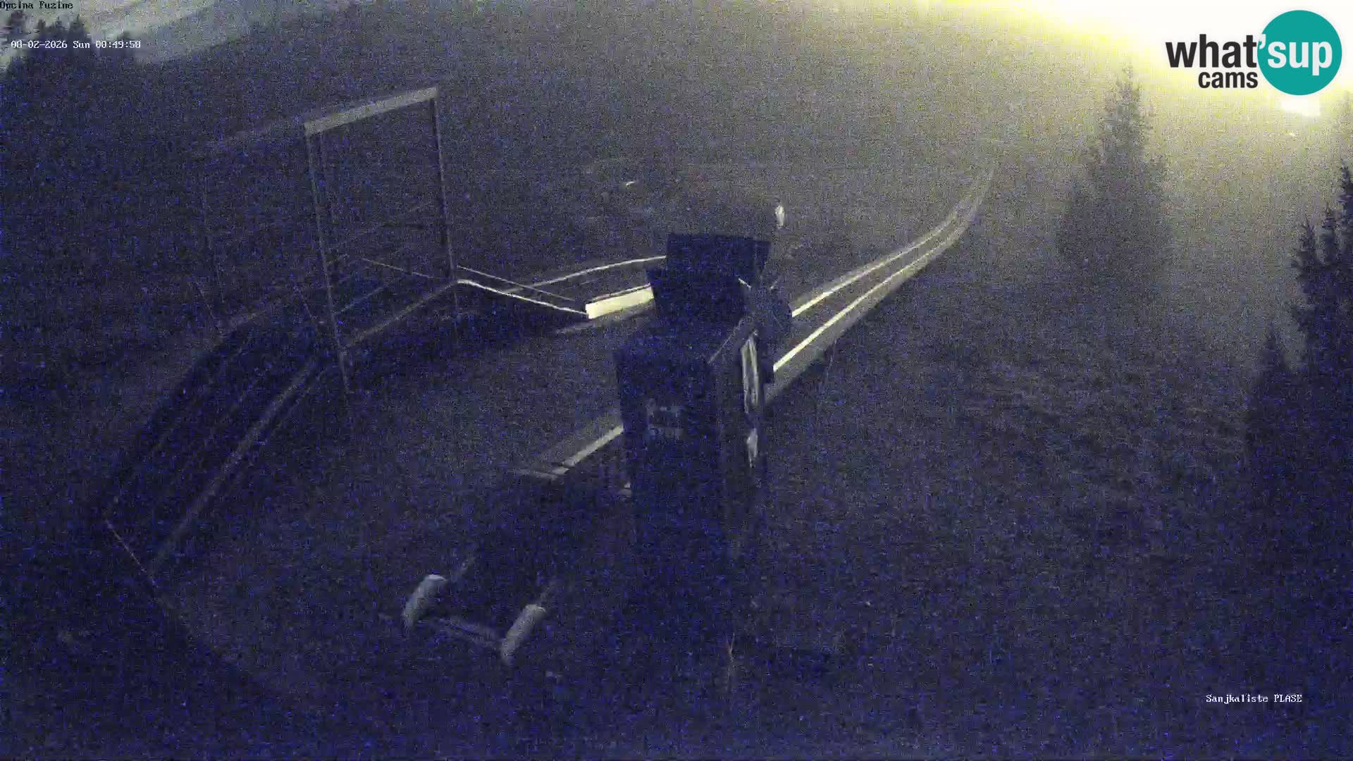 Live webcam Pista da slittino Fužine – Croazia