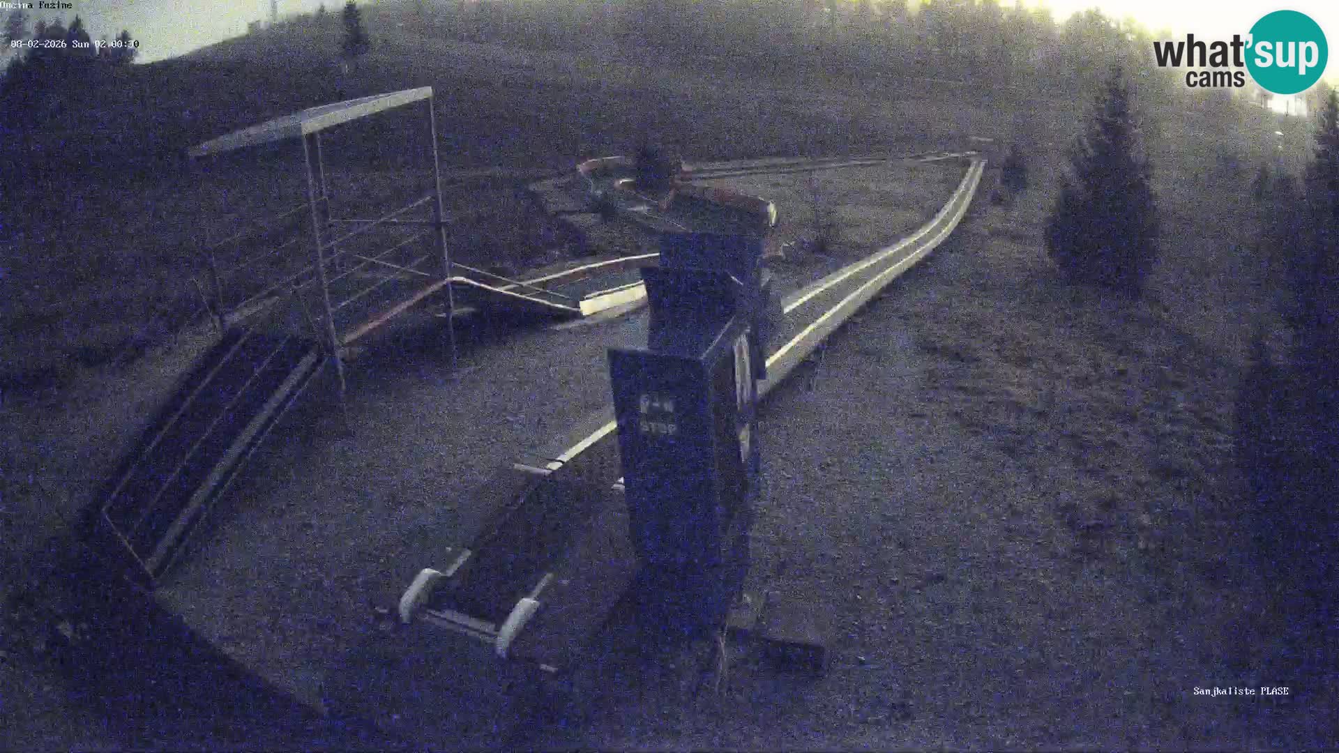 Live webcam Fužine toboggan run – Croatia