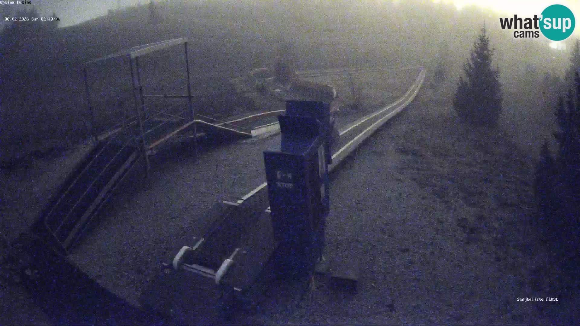 Webcam en vivo Pista de trineo Fužine – Croacia