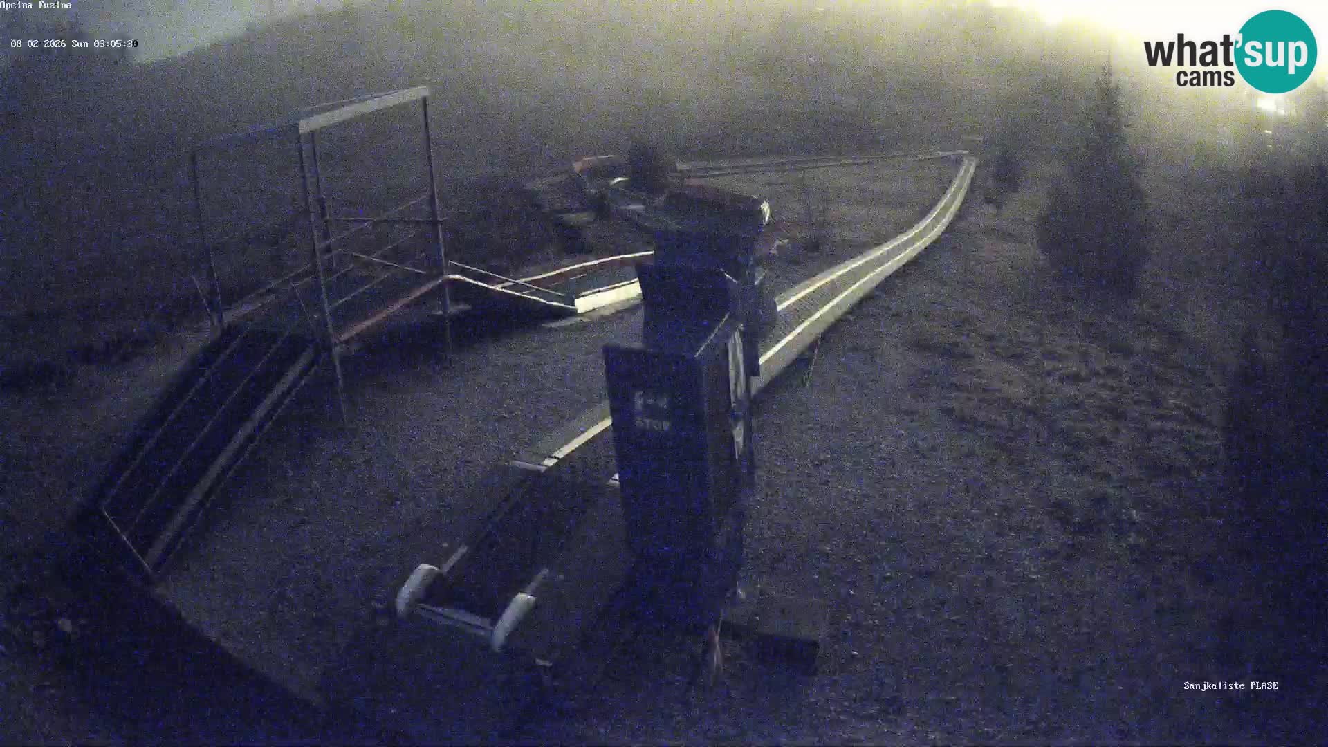 Webcam en direct Piste de luge de Fužine – Croatie