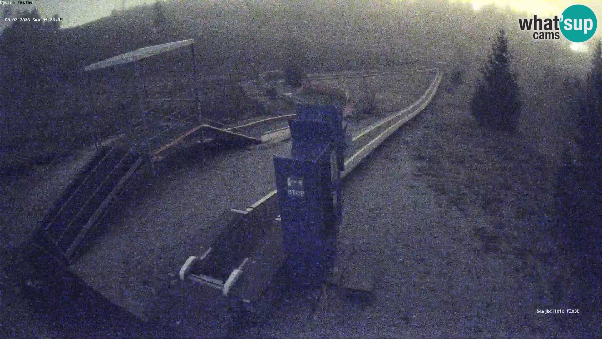 Live webcam Pista da slittino Fužine – Croazia