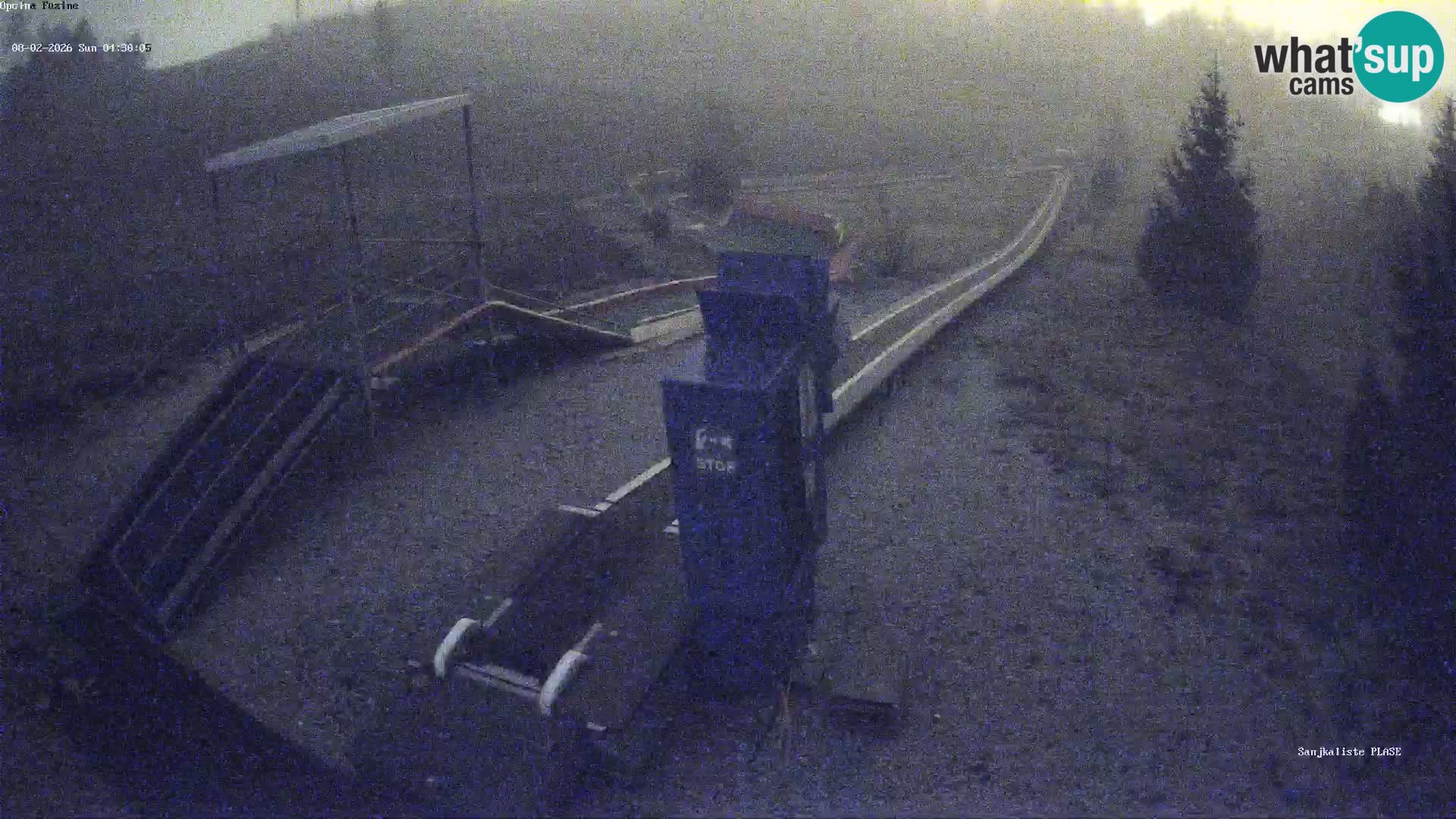 Webcam en direct Piste de luge de Fužine – Croatie