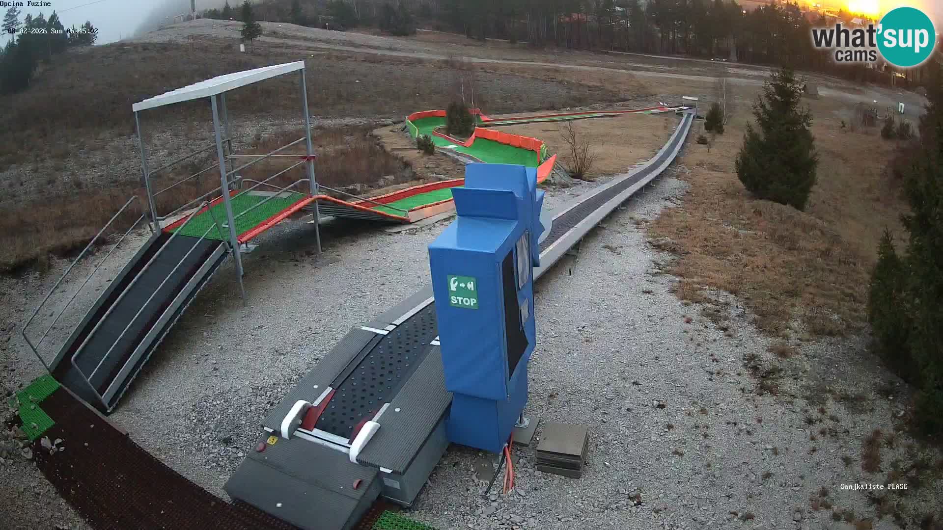 Webcam en direct Piste de luge de Fužine – Croatie