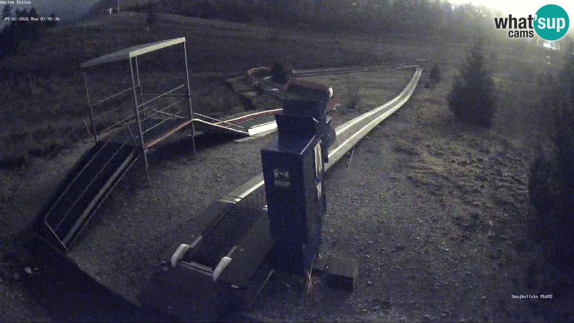 Live webcam Fužine toboggan run – Croatia