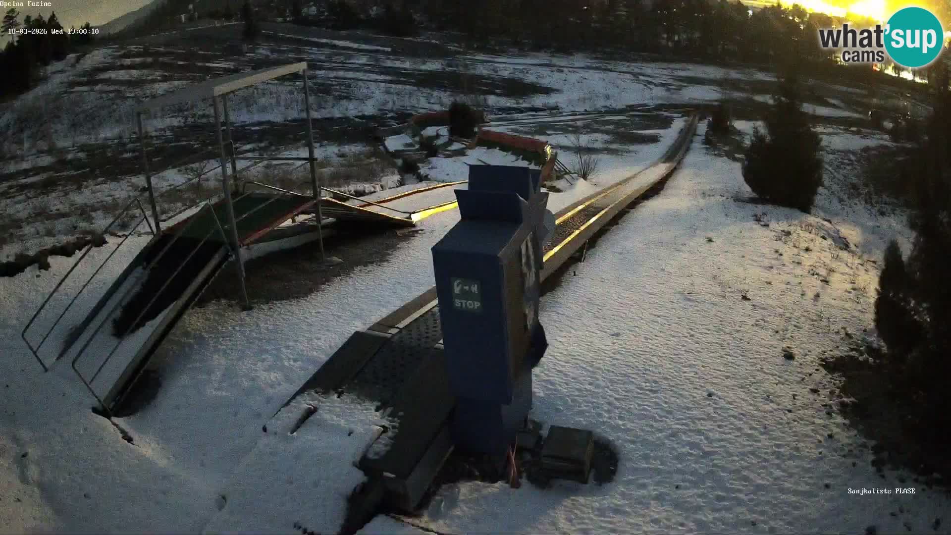 Live webcam Fužine toboggan run – Croatia