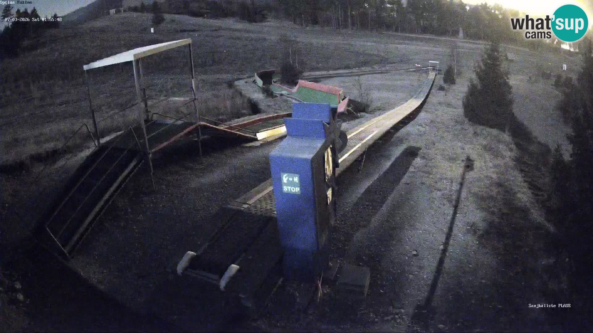 Webcam en direct Piste de luge de Fužine – Croatie