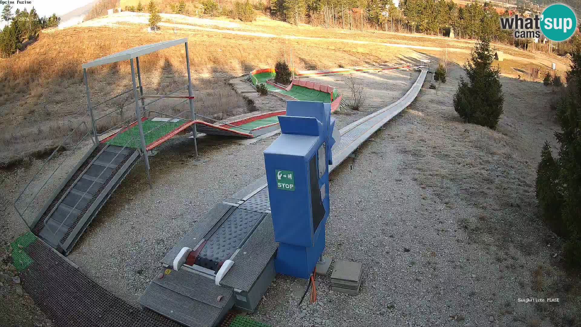 Live webcam Pista da slittino Fužine – Croazia