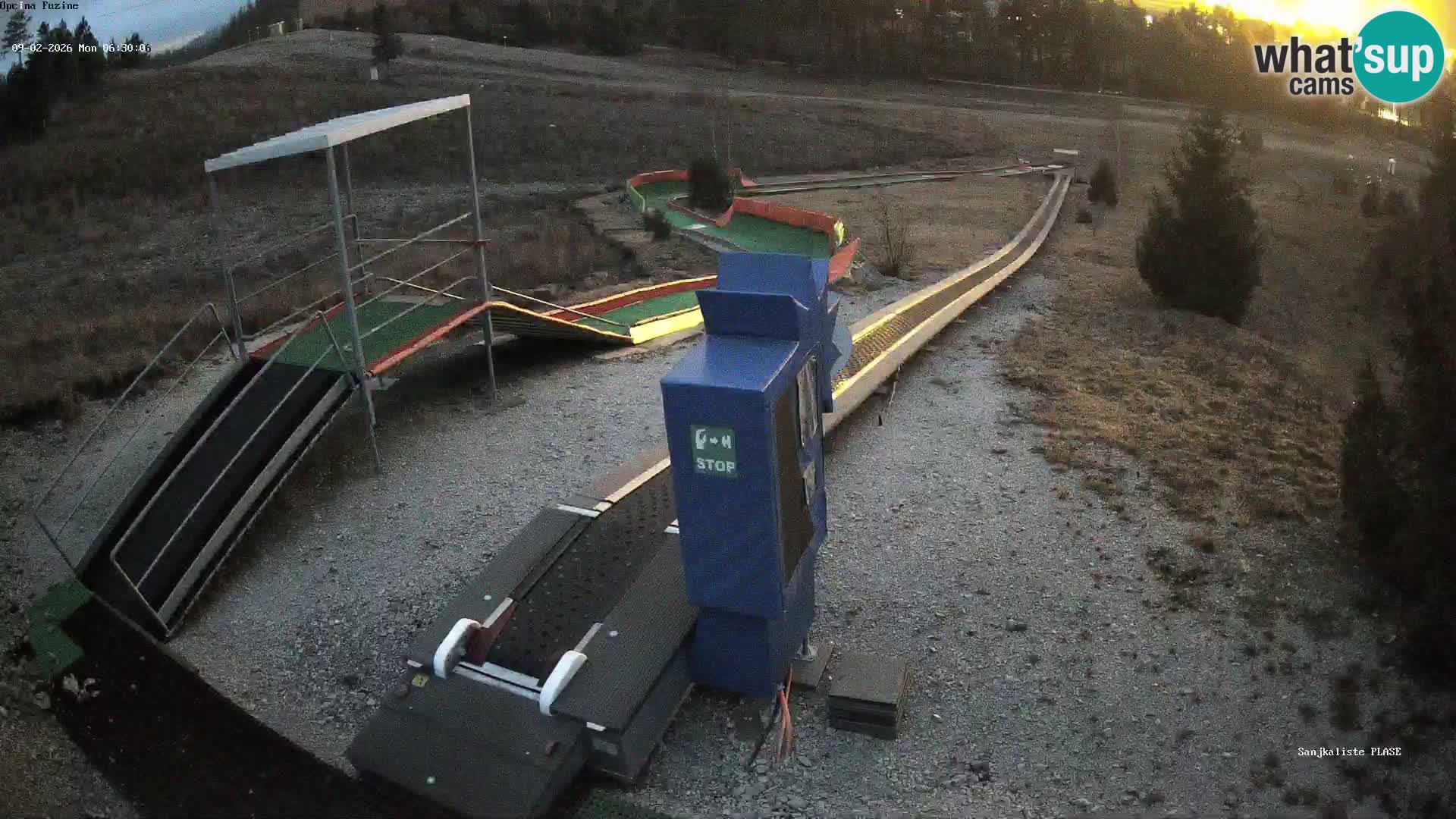 Live webcam Fužine toboggan run – Croatia