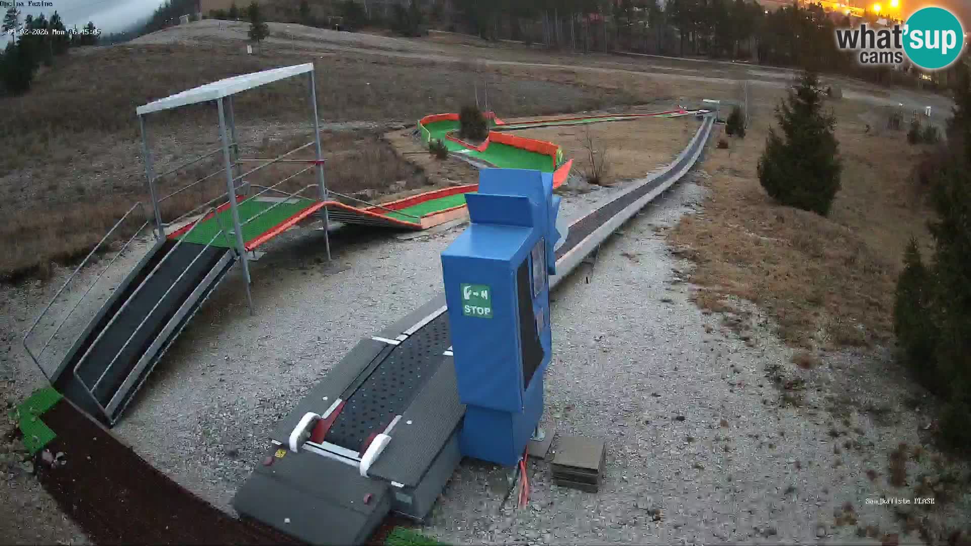 Live webcam Fužine toboggan run – Croatia