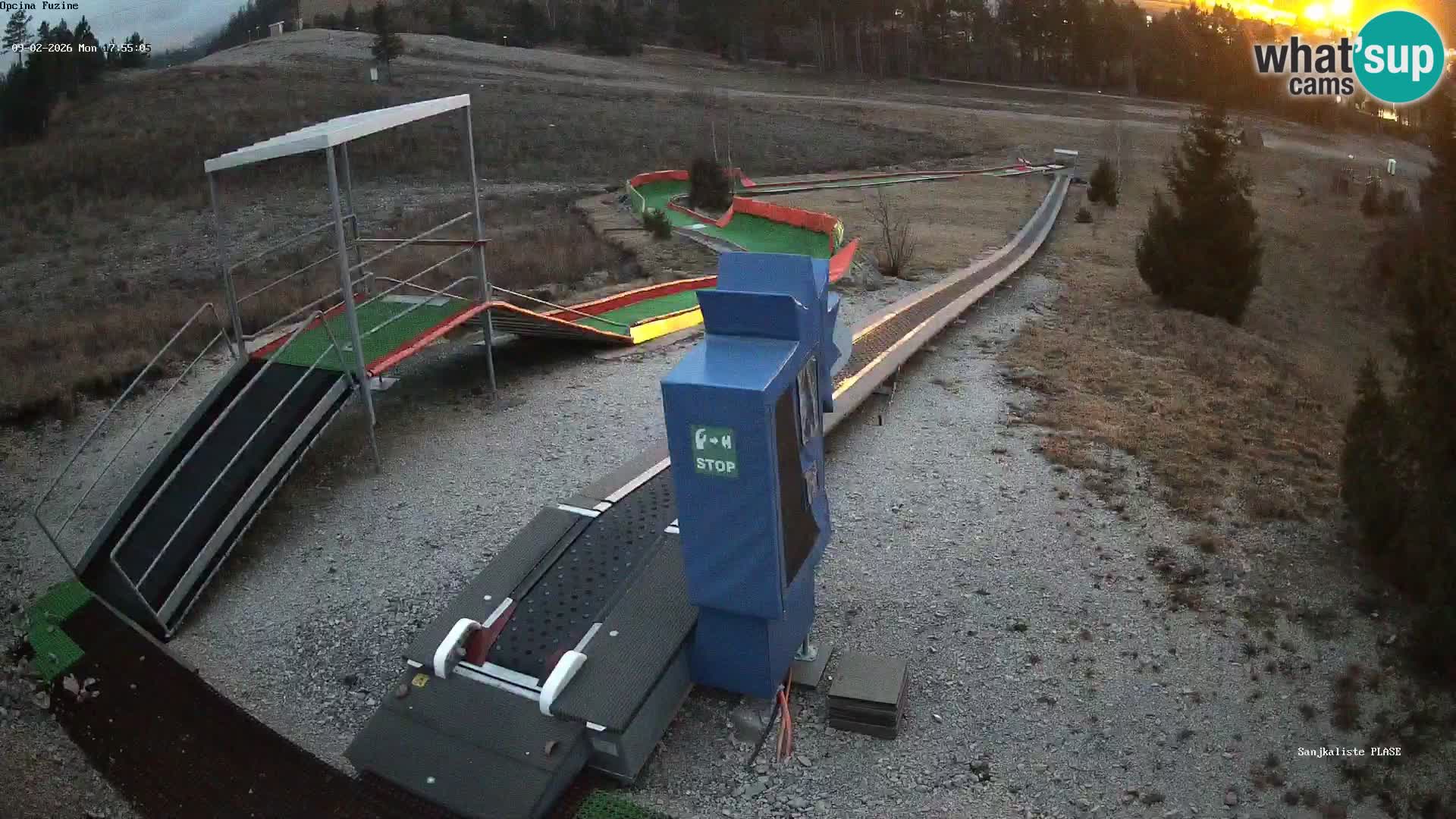 Spletna kamera v živo Sankališče Fužine – Hrvaška