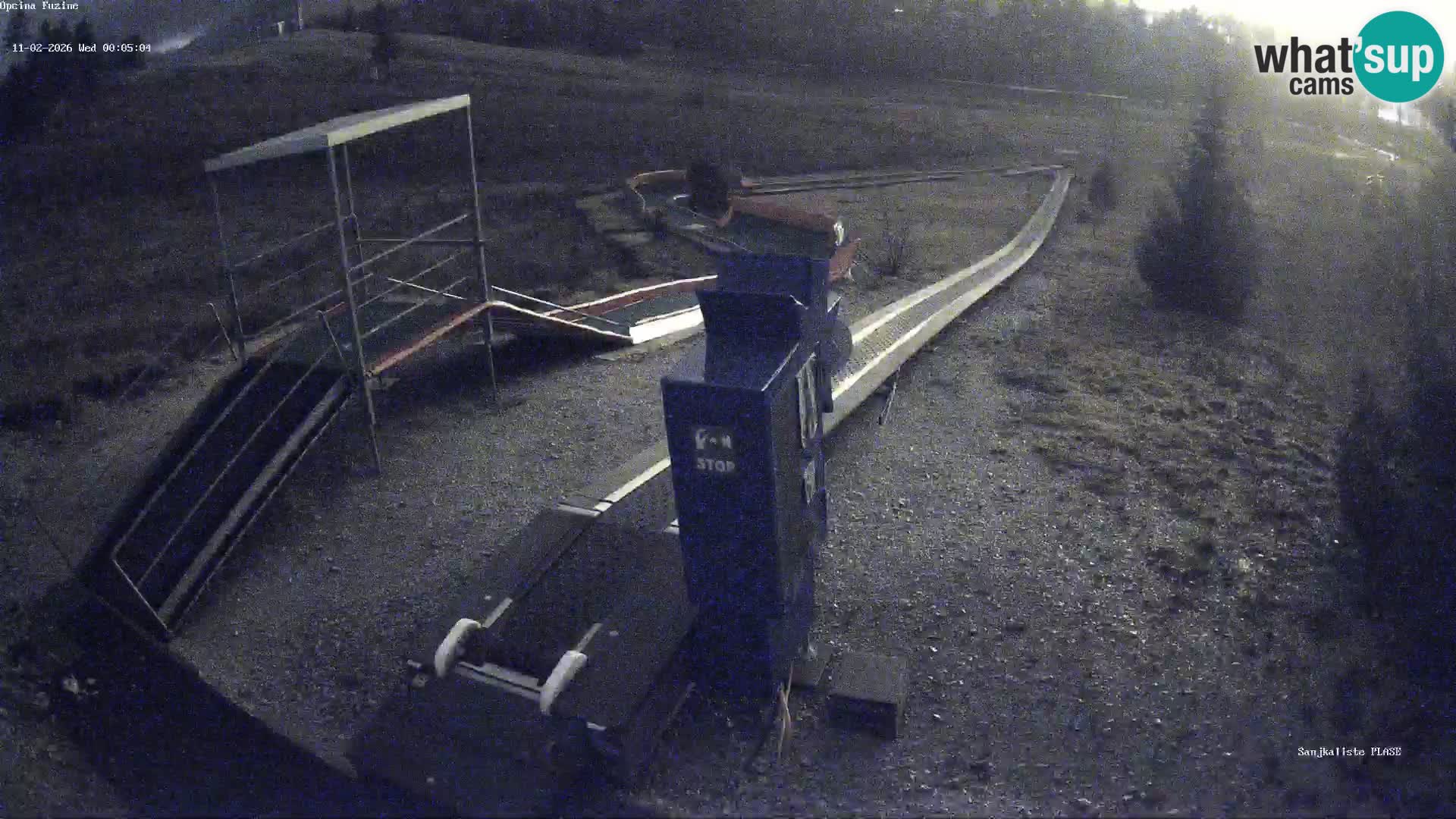 Live webcam Pista da slittino Fužine – Croazia