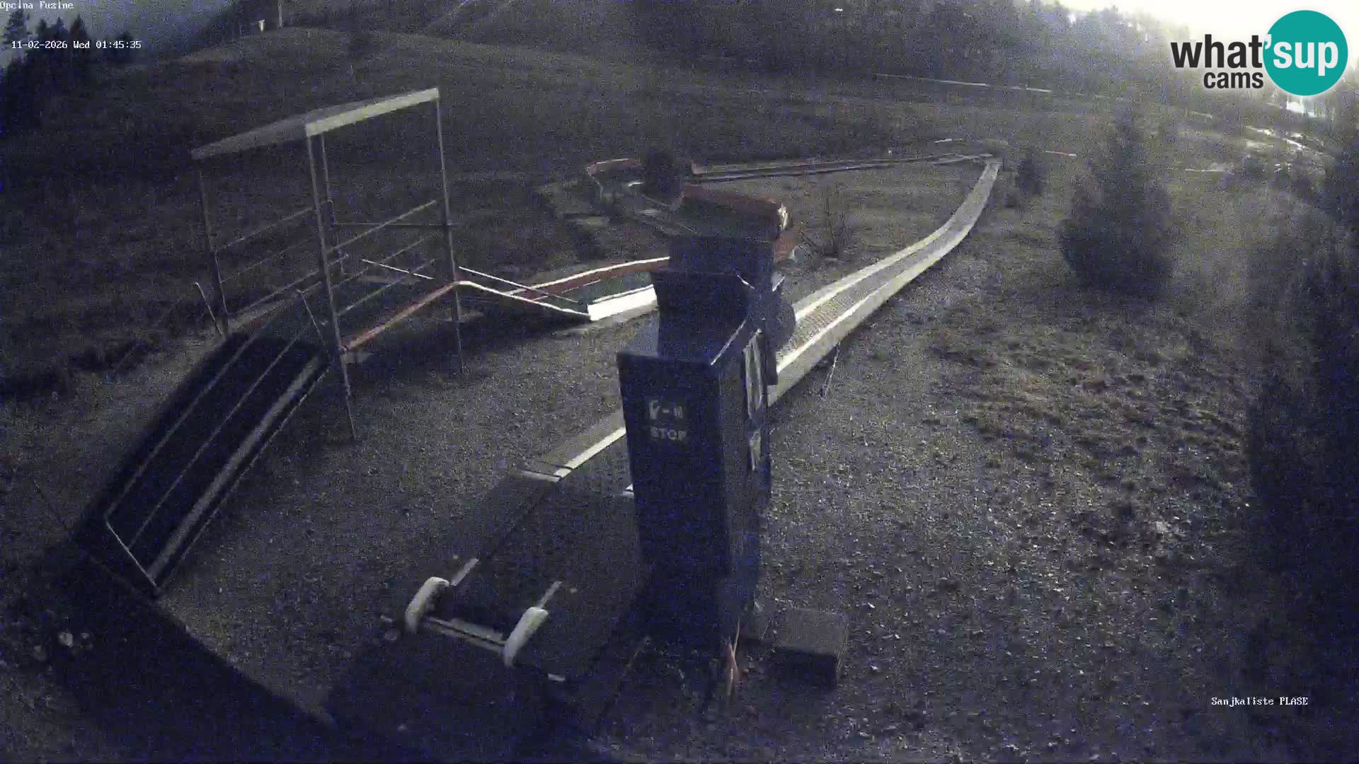 Live webcam Pista da slittino Fužine – Croazia