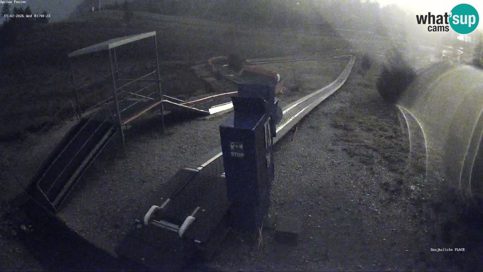 Live webcam Pista da slittino Fužine – Croazia