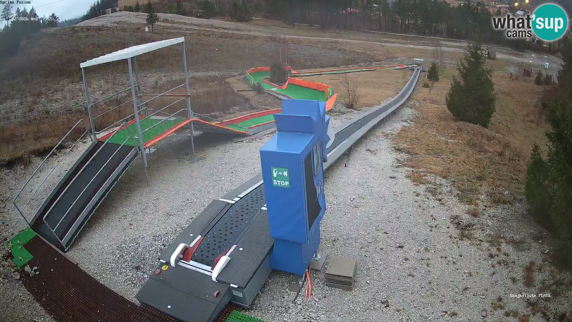 Live webcam Fužine toboggan run – Croatia