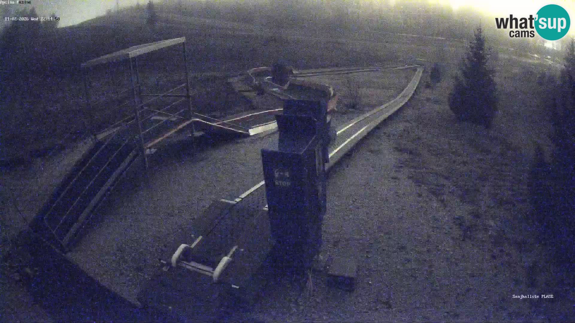 Webcam en direct Piste de luge de Fužine – Croatie