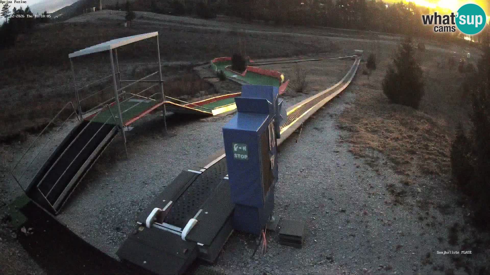 Webcam en direct Piste de luge de Fužine – Croatie