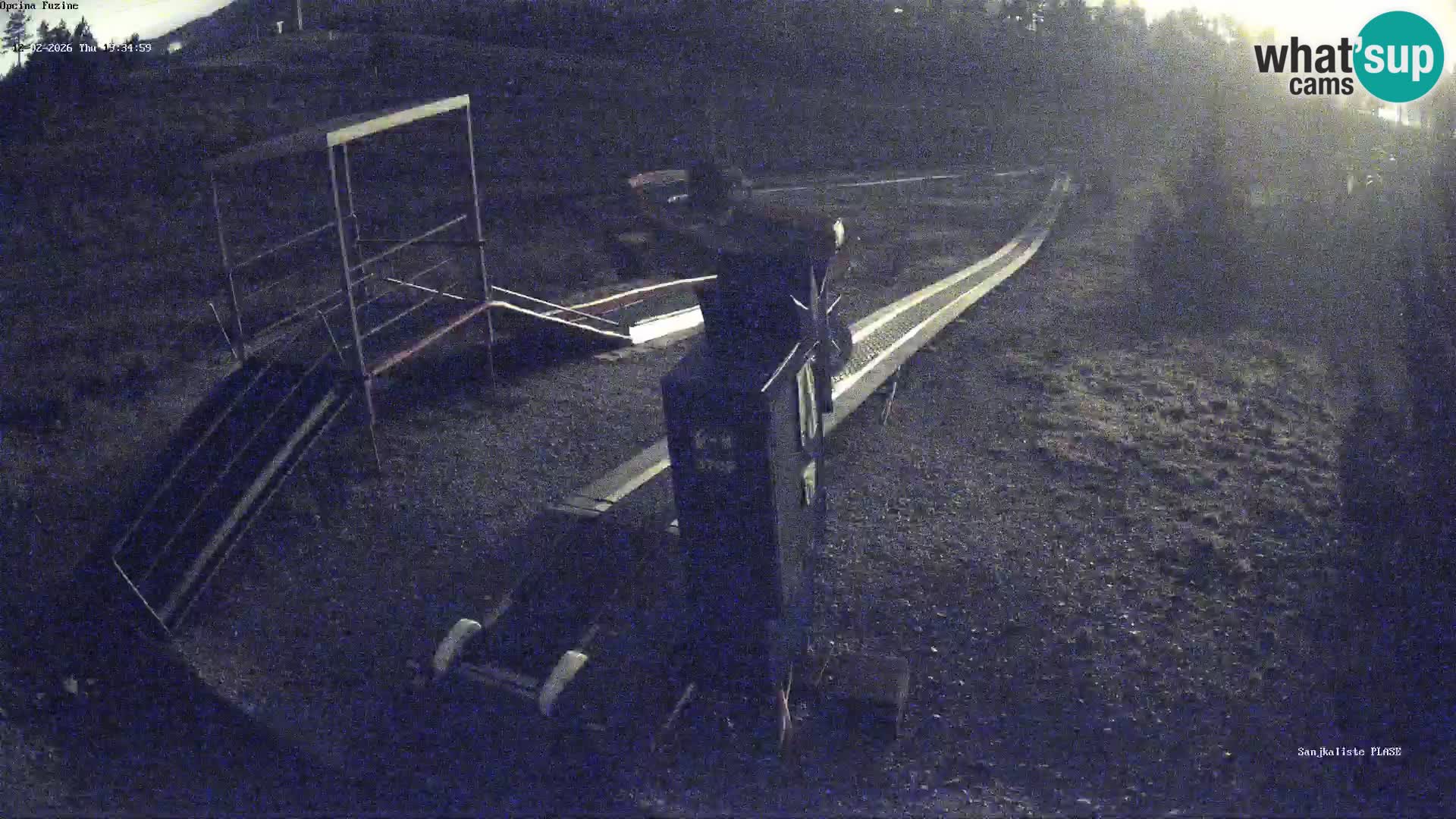 Live webcam Fužine toboggan run – Croatia