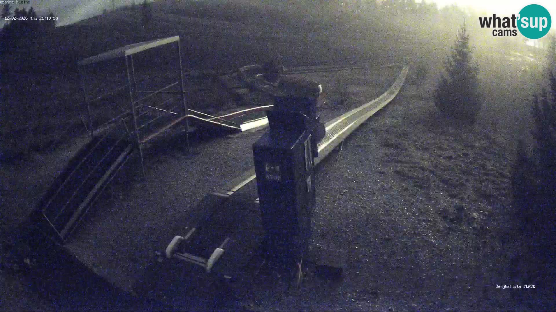 Live webcam Fužine toboggan run – Croatia