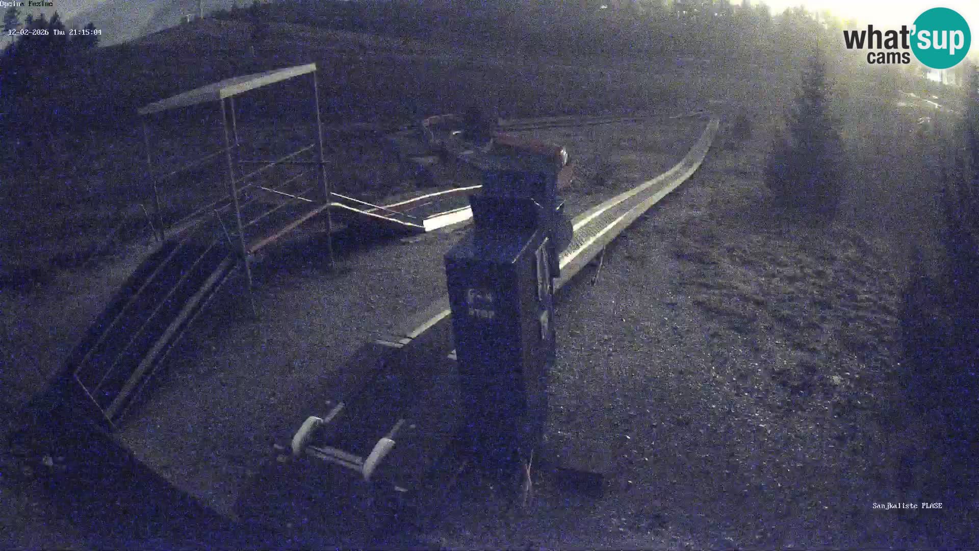 Live webcam Fužine toboggan run – Croatia