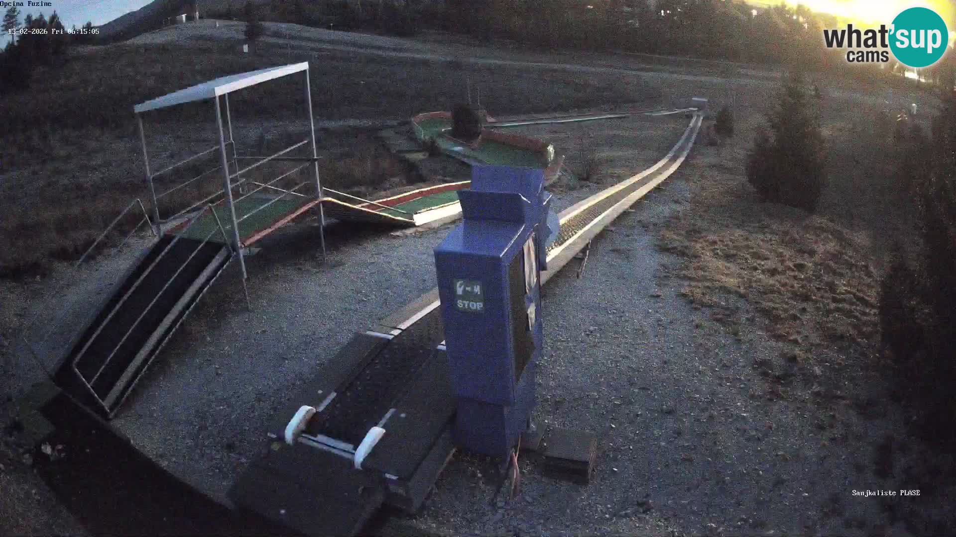 Live webcam Fužine toboggan run – Croatia