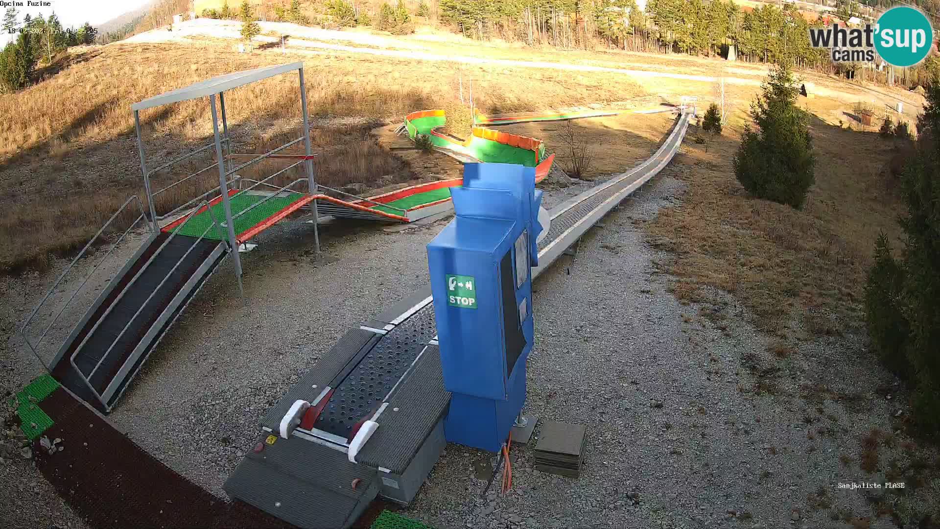 Webcam en direct Piste de luge de Fužine – Croatie