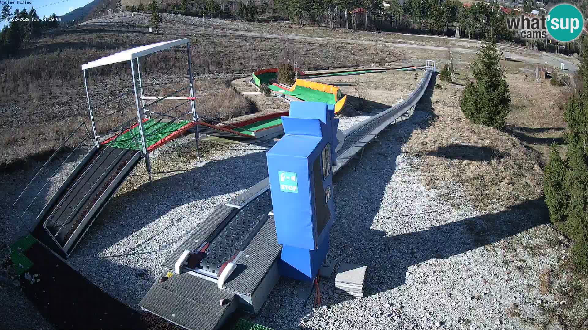 Live webcam Pista da slittino Fužine – Croazia