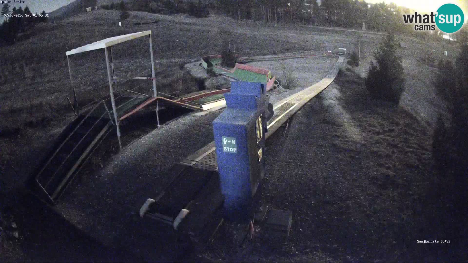 Webcam en vivo Pista de trineo Fužine – Croacia