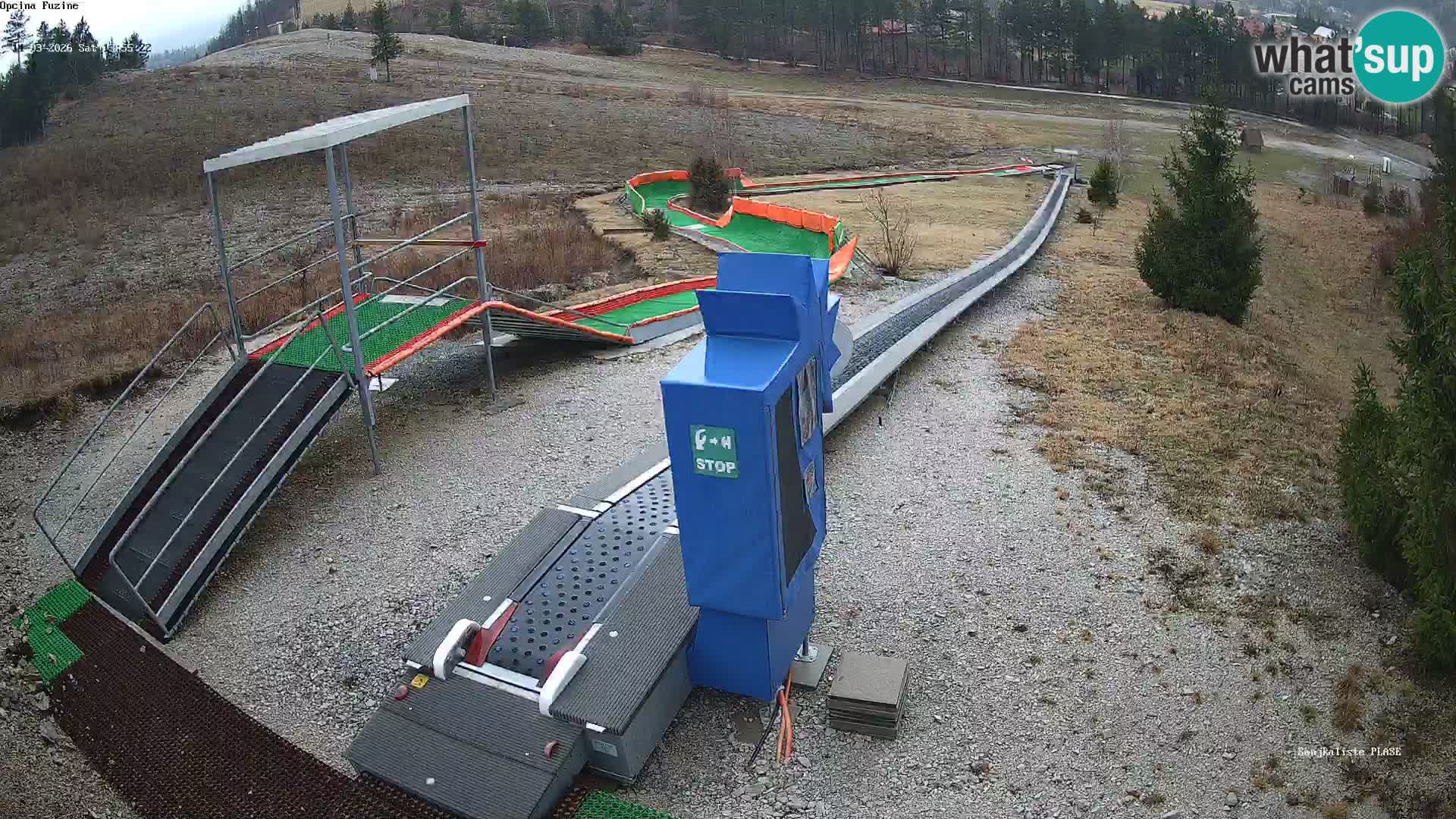 Live webcam Fužine toboggan run – Croatia
