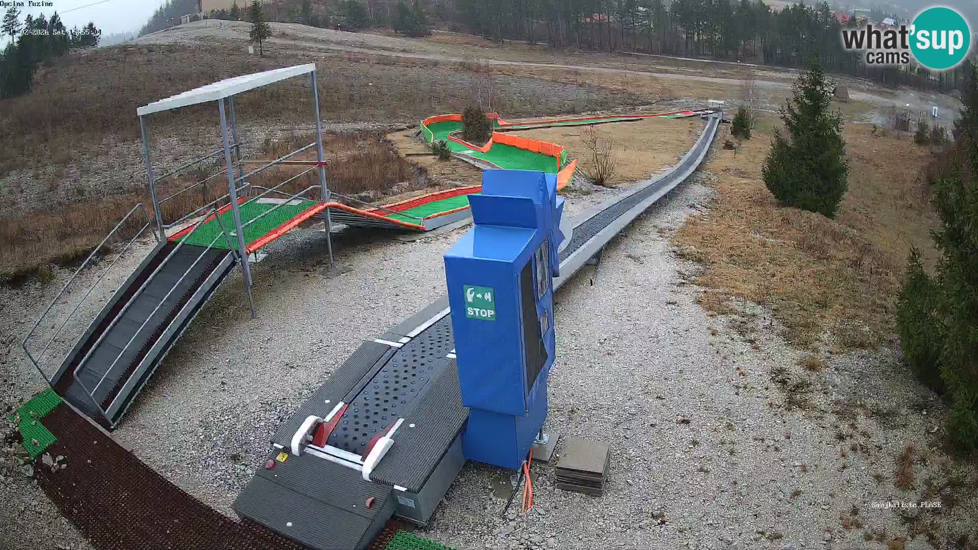 Webcam en direct Piste de luge de Fužine – Croatie