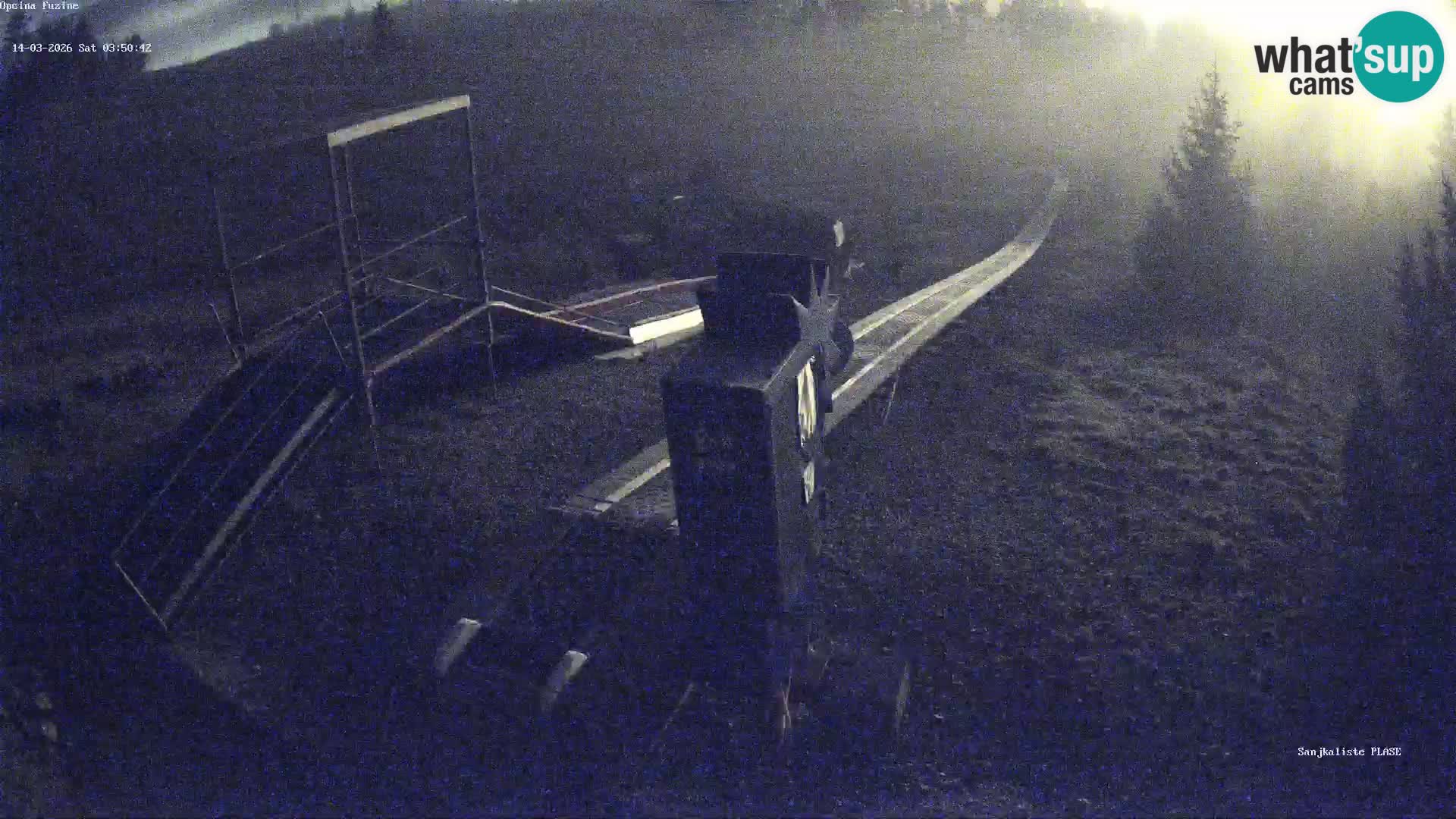 Live webcam Fužine toboggan run – Croatia